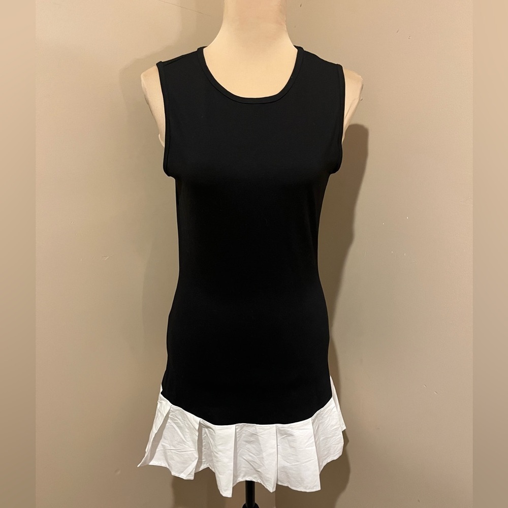 21 Saints Chic Black and White Sleeveless Mini Dress, size Medium - Picture 2 of 7